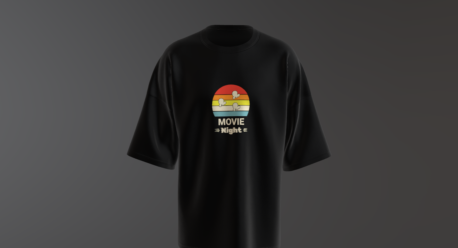 Oversized Movie Graphic Tee